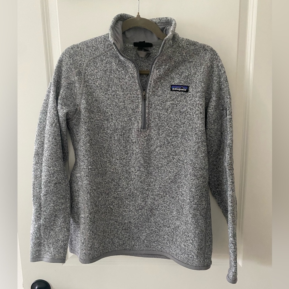 Patagonia Men's Gray Quarter-Zip Fleece Pullover